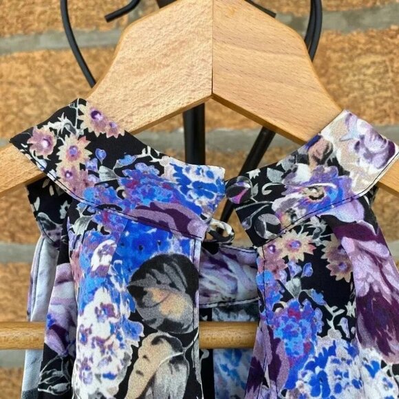 Parker Noemi Floral Silk Dress Size S - Picture 15 of 15